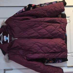 Columbia Deep Burgundy Outdoor Jacket XXL